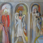 1990-Devant-l'autel-env.100x80