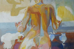 2017-femme-regardant-la-neige-65x54cm