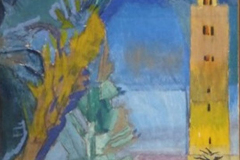 2021-la-Mosquee-de-Marakech-46x38cm