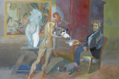 2013 -Denis-Appolon-versant-le-breuvage-de-linspiration-a-Delacroix-130x97cm-1